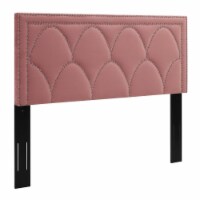 Greta Performance Velvet King California King Headboard, Dusty Rose