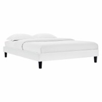 Reign Twin Performance Velvet Platform Bed Frame-MOD-6264 white
