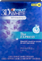 Crest 3D White Whitestrips 1 hr Express Dental Whitening Kit Perspective: Main