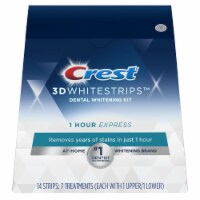 Crest 3D White Whitestrips 1 Hour Express Teeth Whitening Kit, 7 Treatments Perspective: Main
