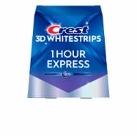 Crest 3D Whitrstrips 1-Hour Express At-home Teeth Whitening Kit