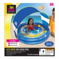 Sun Smart 8065318 6 in. x 42 in. Dia. 1 gal Round Plastic Inflatable Pool Float, Multi Color