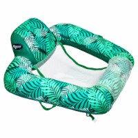Aqua Zero Gravity Inflatable Swimming Pool Chair Lounge Float, Teal Fern Green