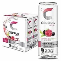 Celsius Drink Raspberry Acai Green Tea - 4/12 oz