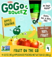 GoGo SqueeZ Apple Banana Applesauce Pouches