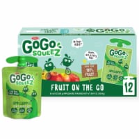 GoGo squeez Fruit On The Go Apple Apple Applesauce Pouches
