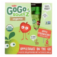 GoGo Squeez Organic Fruit On The Go Apple Strawberry Applesauce