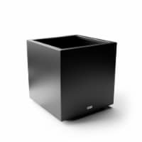 Metallic Series Cube Large Planter - Black