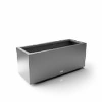 Metallic Series Long Box Large Planter - Grey