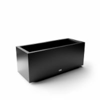 Metallic Series Long Box Large Planter - Black