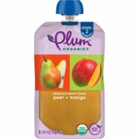 Plum Organics® Stage 2 Pear & Mango Organic Baby Food Pouch Perspective: Main
