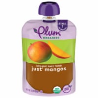 Plum Organics® Stage 1 Just® Mangos Organic Baby Food Pouch Perspective: Main