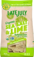 Late July Organic Sea Salt & Lime Restaurant Style Tortilla Chips Perspective: Main