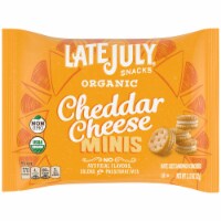 Late July Organic Cheddar Cheese Mini Crackers Perspective: Main