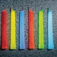 Chemlight by Cyalume Technologies Lightstick,Yellow,1/2 hr.,6 In. L,PK10 9-42300