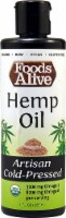 Foods Alive  Organic Hemp Oil Artisan Cold-Pressed