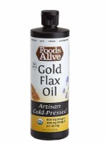 Foods Alive  Organic Gold Flax Oil   Light & Buttery
