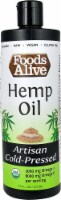 Foods Alive Organic Artisan Cold Pressed Hemp Oil
