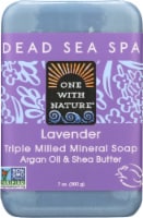 One With Nature® Dead Sea Salt Lavender Tripled Milled Mineral Soap
