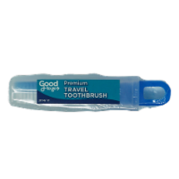 Good to Go Premium Travel Toothbrush - Blue/White Perspective: Main