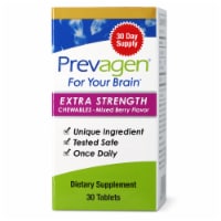 Prevagen® Extra Strength For Your Brain Mixed Berry Chewable Tablets 20mg Apoaequorin Vitamin D Perspective: Main