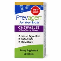 Prevagen® Regular Strength For Your Brain Mixed Berry Chewable Tablets 10mg Apoaequrin Vitamin D Perspective: Main