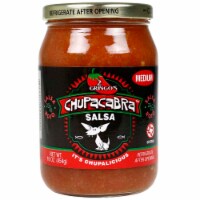 2 Gringos Chupacabra Salsa Medium 16 Oz with Fresh Serranos and Jalapenos Single