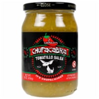 2 Gringos Chupacabra Salsa Verde 16 Oz Tomatillo Jalapenos Garlic Onion Single Perspective: Main