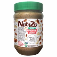 Organic Power Fuel Crunchy Nut Butter by NuttZo,7 Nuts & Seeds Blend, Paleo, 26oz Jar