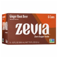 Zevia® Ginger Root Beer Zero Calorie Soda Cans