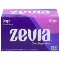 Zevia® Grape Zero Calorie Soda Cans