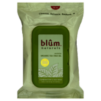 Blum Naturals Combination & Oily Skin Cleansing Towelettes Perspective: Main