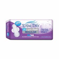 TotalDry Female Incontinent Pad With Wings 11  L SP1560, Light, 20 Ct