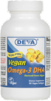 Deva Vegan Omega-3 DHA Softgels