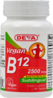 Deva Vegan Sublingual B12 Tablets 2500mcg