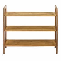 Oceanstar 3SR1651 3-Tier Bamboo Shoe Rack, Natural