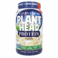 Genceutic Naturals Clean Vegan Plant Head Protein - Vanilla 1.7 lbs Pwdr