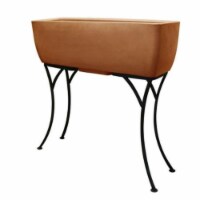 RTS Companies 5602-000200-5381 Urban Planter 30 in.x10 in. with Stand- Terra Cotta