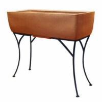 RTS Companies 5603-000200-5381 Urban Planter 36 in.x15 in. with Stand - Terra Cotta
