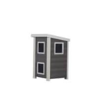 Feral Cat Townhouse /Gray/Antique White