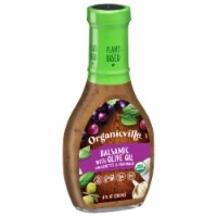 OrganicVille Olive Oil & Balsamic Organic Vinaigrette made with Agave Nectar Marinade