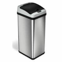iTouchless IT13RX 13 Gallon Touchless Kitchen Garbage Trash Can, Stainless Steel