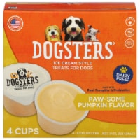 Dogsters Paw-Some Pumpkin Flavor Ice Cream Style Treats For Dogs Perspective: Main