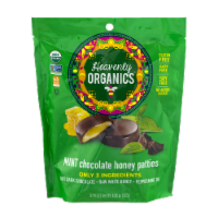 Heavenly Organics Gluten Free Mint Chocolate Honey Patties Candy Perspective: Main