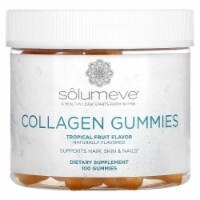 Solumeve Collagen Gummies Gelatin Free Tropical Fruit Flavor - 100 Gummies