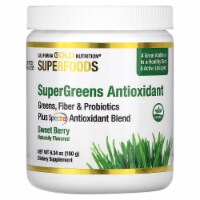 California Gold Nutrition SUPERFOOD - Supergreens Antioxidant Sweet Berry - 6.34 oz (180