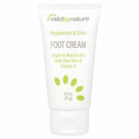Mild By Nature Peppermint & Shea Foot Cream with Argan & Marula Oils - 2.5 oz (71 g)