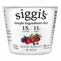 Siggi's™ Icelandic Style Skyr Strained Non-Fat Mixed Berries & Acai Yogurt