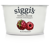 Siggi's® Raspberry Triple Cream Icelandic Style Skyr Yogurt Cup Perspective: Main