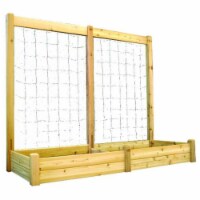 Gronomics RGB TK 34-95 Unfinished 34 x 95 x 13 in. Raised Garden Bed with 95 W x 80 H in. Tre